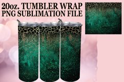 Leopard Print Tumbler Wrap - Glamorous Sparkle 20oz Product Image 1