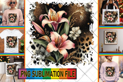Cozy TSHIRT Sublimation Art PNG, Leopard Prints Product Image 1