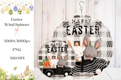 Easter Truck Wind Spinner, Easter Bunny Wind Spinner Product Image 1