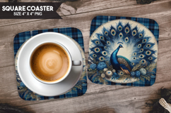 Cute Animals Square Coaster PNG Bundle, Digital Coaster Set Product Image 10