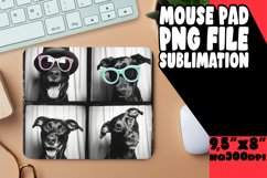 Delightful Puppy Picture Sublimation Mouse Pad Template for Product Image 1