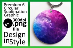 Stunning Gradient Pattern Round Design for Sublimation Product Image 1