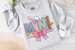 Mini Easter Bunny Clipart, Happy Easter Sublimation PNG Product Image 2