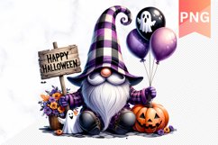 Halloween Gnome Sublimation - Clipart PNG Design Product Image 1