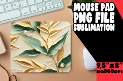 Vibrant mouse pad SUBLIMATION PNG, 3D Flower Product Image 1