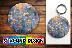Whimsical Floral Keychain Product Image 1