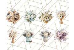 Whimsy Winter Florals Clipart PNG, Christmas Png Clipart Product Image 7