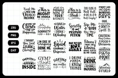 25 Flask Quotes SVG Bundle | Funny Alcohol Drinking Sayings Product Image 3