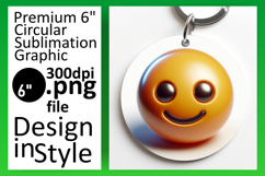 Vibrant Circle Design for Coasters , 3D Emoji Product Image 1