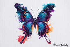 Smoke Butterflies Clipart PNG Product Image 1