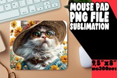 Cat Lover&#039;s Quirky Mousepad PNG Product Image 1