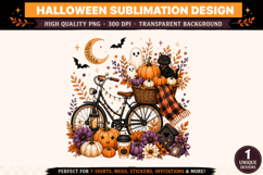 Halloween Bicycle Clipart PNG Product Image 1