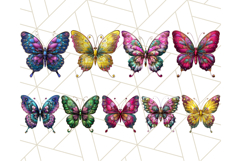 Metallic Butterfly Clipart PNG Clipart, Vibrant Butterfly Product Image 3