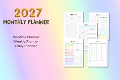 2027 Monthly Planner - Editable Planner Product Image 5