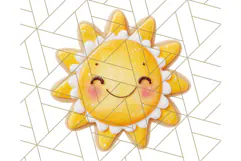 Summer Iced Cookie Clipart PNG, Cute Tropical Cookies Product Image 3