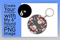 Cute Flamingo with Flowers Round Design PNG Product Image 1