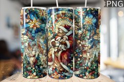 Watercolor Christmas Tumbler Wrap - High Quality 300 Dpi Product Image 1