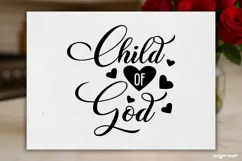 Child of God SVG Engraved | Faith SVG Product Image 2