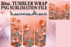 Glamorous Floral Leopard Tumbler Wrap: Sublimation - 20oz Product Image 1