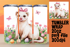 Personalized 20oz Tumbler Gift , Cute Easter Product Image 1