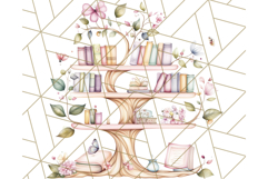 Bookish Fairy PNG Clipart, Whimsical Reading Elements Png Product Image 3