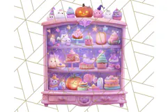 Haunted Sweet Shoppe PNG Clipart, Pastel Halloween Bakery Product Image 3