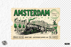 Old Train Travel PNG illustrations Product Image 1