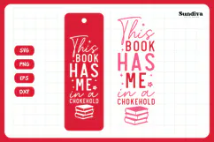 Spicy Bookmark Saying SVG | Book Lovers - Chokehold Product Image 3
