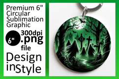 Sophisticated Round Design Car Coaster , Horror Halloween Product Image 1