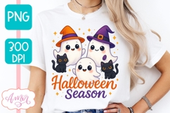 Cute ghost shirt PNG, Cute Halloween shirt PNG Product Image 2