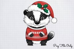Woodland Christmas Animals Cliparts PNG Product Image 1