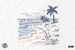 Summer Beach Path Clipart Product Image 1
