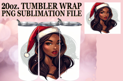 Cozy Escapes 20oz tumbler wrap, Xmas Girl Product Image 1