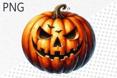 Halloween Pumpkins Sublimation - Clipart PNG Design Product Image 1