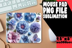 Playful Colorful Floral Mouse Pad: Sublimation Fun Product Image 1