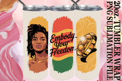 WHIMSICAL SUBLIMATION 20oz TUMBLER WRAP, Juneteenth Product Image 1