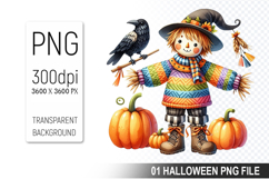 Autumn Clipart, Halloween Sublimation Clipart PNG Product Image 1
