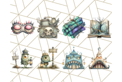 68 Midnight Monster Camp Out Clipart PNG, Halloween Png Product Image 7