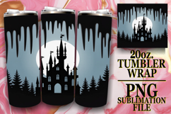 Vibrant dreams 20oz tumbler wrap, Winter Product Image 1