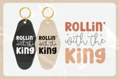 Christian Quote Motel Keychain SVG | Rollin' With The King Product Image 3