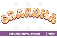 grandma Png Retro Flowers Mother&#039;s Day Floral Mom Sublimatio Product Image 1
