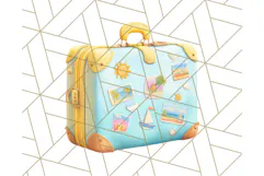 Sky Blue and Sunshine Yellow Summer Clipart PNG, Tropical Product Image 3