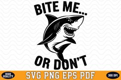 Bite me or don't SVG | SVG Cut files Product Image 1