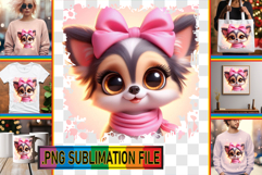 Bright TSHIRT Magic PNG, 3D Dog Product Image 1