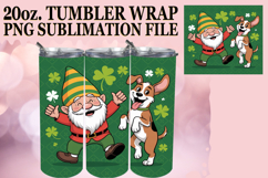 Joyful vibes 20oz tumbler wrap, St Patricks Product Image 1