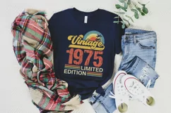 Vintage 1975 Limited edition SVG - 48th Birthday SVG T-shirt Product Image 2