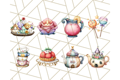 Princess Tea Party PNG Clipart with Teacups &amp; Fancy Treats Product Image 7