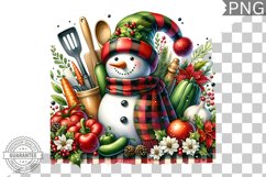 Christmas Snowman Sublimation - Clipart PNG Design Product Image 1