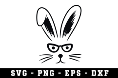 Bunny Ear &amp; Face SVG | SVG Cut files | Cricut Product Image 1