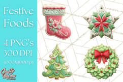 Christmas Sweets Food Cookies PNG Product Image 1